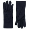 thumbnail image 3 of Italian Dress Gloves, Wool Blend Knit Fabric, Military Issue, Elastic Cuffs, Moisture-Wicking, Made in Italy, Navy, Size 4, 3 of 3