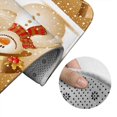 thumbnail image 5 of Yiaed Christmas Snowman Gift Print Bathroom Mat Set 2 Pieces Mat Anti-Skid Pad Ultra Soft and Absorbent Bathroom Bath Mat Contour Bath Rugs for Toilet Base, 5 of 6