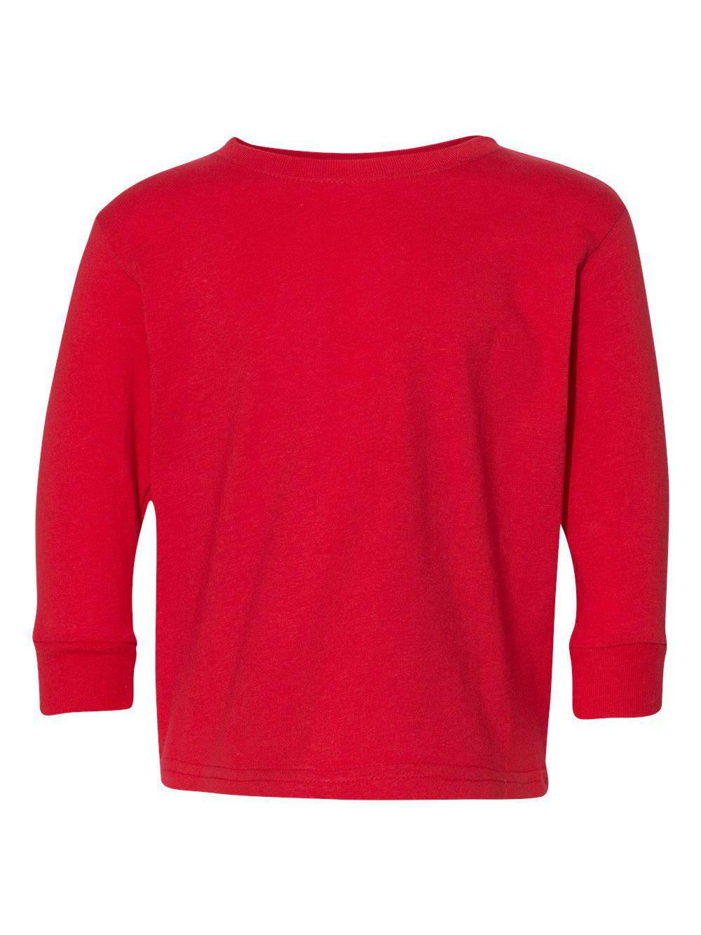 Long red sale t shirt