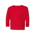 thumbnail image 2 of Rabbit Skins - Toddler Fine Jersey Long Sleeve Tee - 3302 - Red - Size: 5/6, 2 of 3