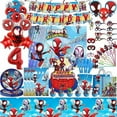 thumbnail image 1 of Spidey And His Amazing Friends Birthday Party Decoration Spiderman Theme Tableware Cup Plate Spidey Balloon Supplies For Kids--HAPDEN, 1 of 4