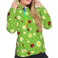 thumbnail image 4 of KLL Daisies And Ladybugs for Womens Pullover Hoodie with Pocket Hooded Long Sleeve Shirts Sweatshirt for Women-X-Large, 4 of 7