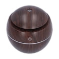 thumbnail image 3 of Mini humidificador de 130 ml Humidificador de niebla USB en forma de seta con luz nocturna ambiental (grano de madera profundo), 3 of 14