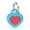 Blue, variant on Silicone Protective Case Compatible with Apple AirTag 1/2, Heart-Shaped Tracker Holder with Hanging Loop for Pet Collar, Keys and Bags