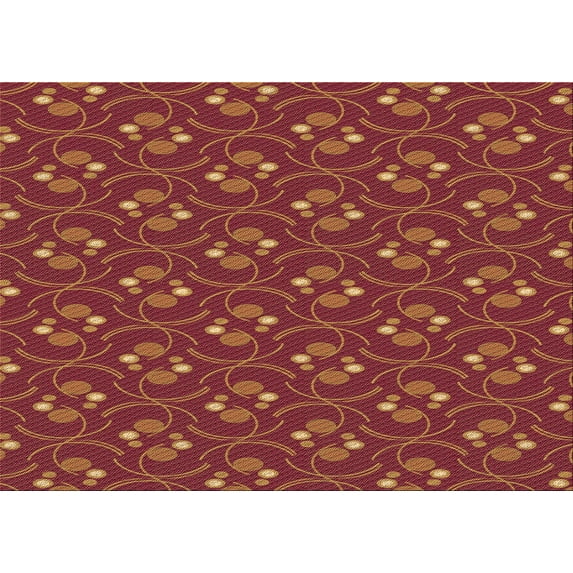 Ahgly Company Machine Washable Indoor Rectangle Transitional Orange Area Rugs, 5' x 8'