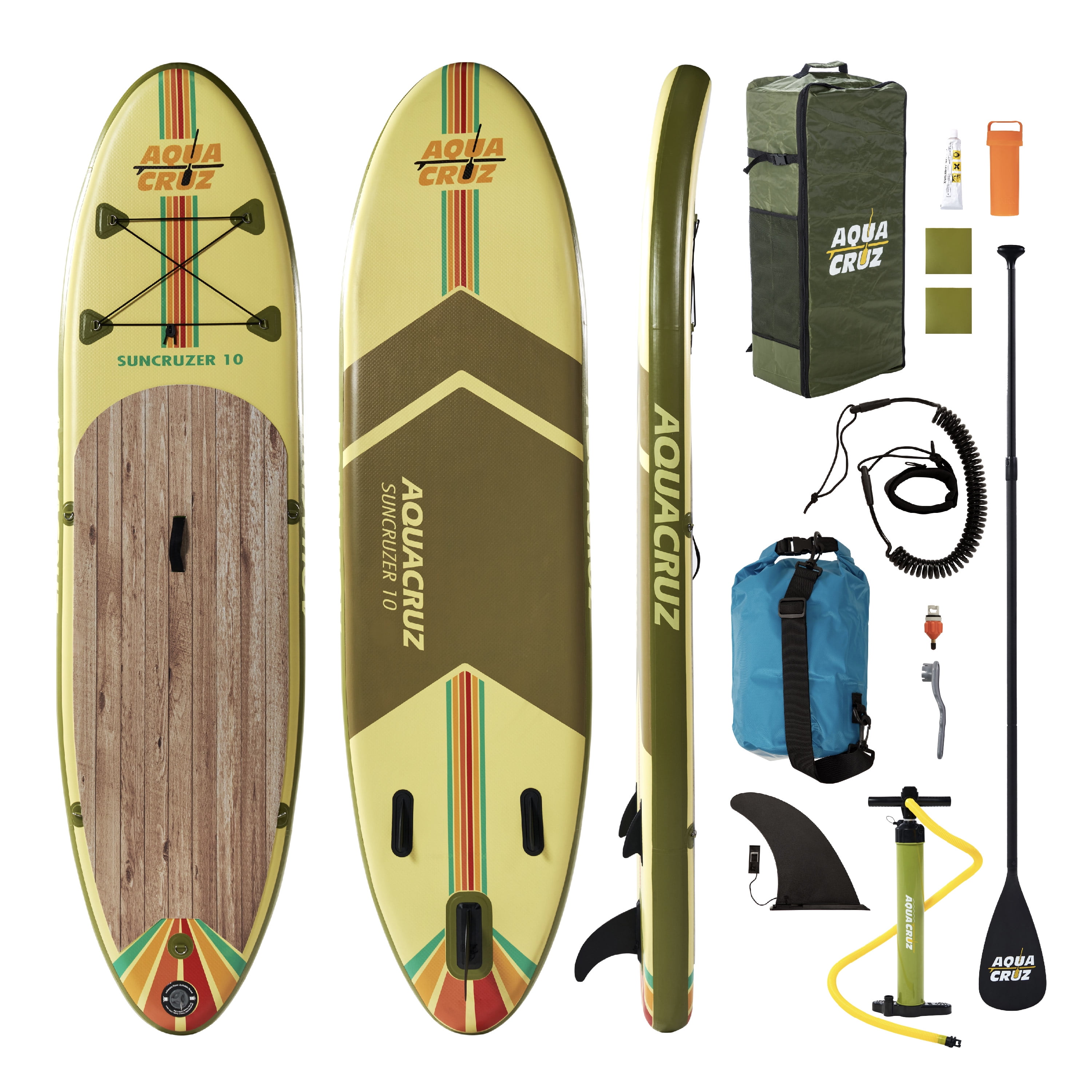 Aquacruz Suncruzer 10 ft. Inflatable Stand Up Paddle Board Set with Accessories