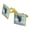 Gold, variant on Bald Eagle Flying Square Cufflink Set - Silver or Gold