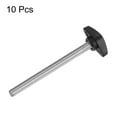 thumbnail image 3 of Uxcell 10 Packs M8 x 85mm Male Thread Tee Wing Knobs Thumb Screw Clamping Knobs Grip Black, 3 of 5