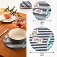 thumbnail image 4 of SKYSONIC Hello Summer Strip Pot Holders Trivets, 2 Pcs Heat Resistant Trivets,Beach Slipper Cotton Thread Weave Mats for Hot Pads Pans Pot Bowl Teapot for Kitchen Decor, 4 of 7