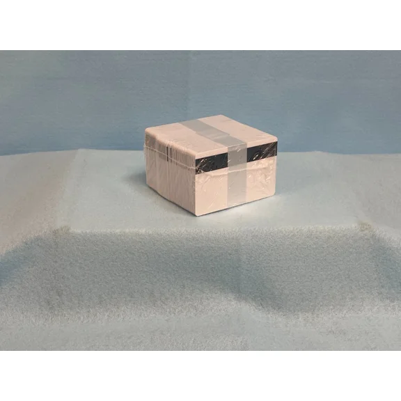 100 White Hico Mag Composite Pet Pvc Cards Cr80 .30 Mil 3 Track Magnetic Stripe