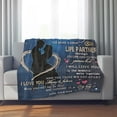 thumbnail image 3 of Gifts for Husband from Wife - Valentines Day Gifts for Him - Birthday Gift for Husband - Anniversary Wedding Gift for Men - Best Husband's Ever Present - to My Husbands Blanket 60x80 Inch, 3 of 7