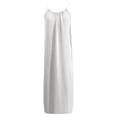 thumbnail image 6 of Kid Girls Backless Cami Dress Sleeveless Lounge Dress White Flowy Dress Long Sundress Girls Dresses Summer, 6 of 6