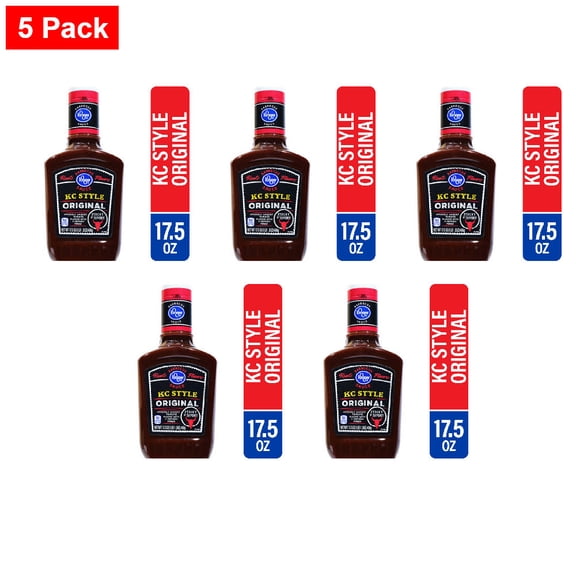 Kroger KC Style Original BBQ Sauce 17.5 oz - 5 Pack