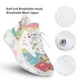 thumbnail image 3 of Floral Print Walking Shoes for Men Woman Lightweight Tennis Fashion Elastic Sports Shoes Cushion Basketball Shoes, 3 of 7