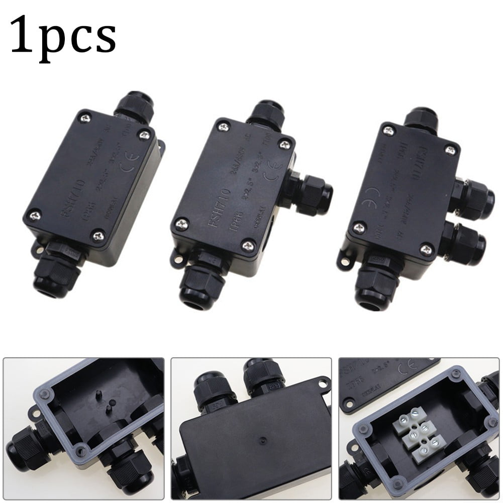 2/3Way Waterproof Electrical Junction Box Cable Connector Wire IP66/IP67 Outdoor 