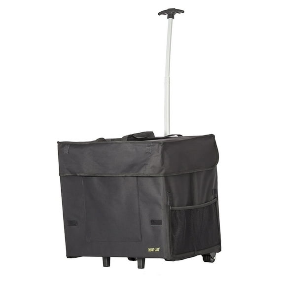 dbest products Wide Load Smart Cart with Ergonomic Handle, Waterproof Shopping Cart, Black