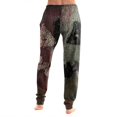 thumbnail image 5 of Wutalume Halloween Women's Casual Pajama Pants - Drawstring Elastic Waist Cuffed Pants with Pockets, Loose Trousers for Festival Wear,Gray L, 5 of 5