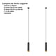 thumbnail image 4 of Lamparas De Techo Modernas Colgantes 2 Piezas Negra Y Dorada Negro, 4 of 4