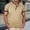 Khaki, variant on CHENHANN Mens Shirt Short Sleeve Button Down Crewneck Henley Shirts Basic Blue Button Up Shirt Mens Casual Shirts