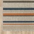 thumbnail image 3 of 7' x 10' Grey Blue Machine Woven Geometric Indoor or Outdoor Area Rug, 3 of 3