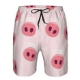 thumbnail image 4 of Disketp Men'S Swim Trunks Hawaiian Breathable Surf Beach Swimsuits Mesh Lining Beach Shorts With Pockets-Cute Pig Nose, 4 of 9