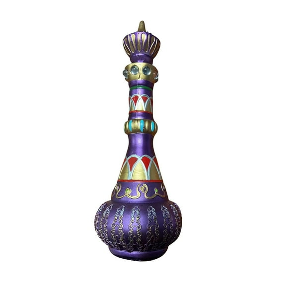 Resin Decoration I Dream Of Jeannie Jeannie Bottle I Dream Of Bottle Purple Bottle! Resin Hand Sculpture Pagoda Spirit Bottle Decoration Fun Bottle Dream Party Decoration