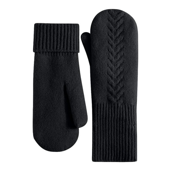 Warm Gloves, Gloves for Women, FNGZ Warm Winter Knit Gloves for Women, Full Finger, Improved Anti-Glove, Fleece Lined