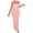 Pink, variant on LYEAA Bodycon Dresses for Women Crew Neck Sleeveless Elegant Party Ball Gown Maxi Dresses Solid Casual Dressy Backless Fitted Wrap Dresses Comfort Holiday Evening Dresses Yellow S