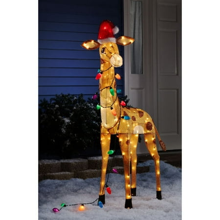 holiday time 52 quot 3d tinsel giraffe walmart com holiday time 52 quot 3d tinsel giraffe walmart com