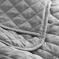 thumbnail image 3 of Bare Home Quilt Set - 2 Piece - Diamond Stitched Bedspread Coverlet - Twin/Twin XL, Light Gray, 3 of 4