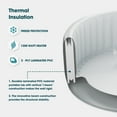 thumbnail image 3 of RELXTIME Inflatable Hot Tub Oval 2 Person Outdoor Portable Spa with Drink Tray, LED Light,Black, 3 of 6
