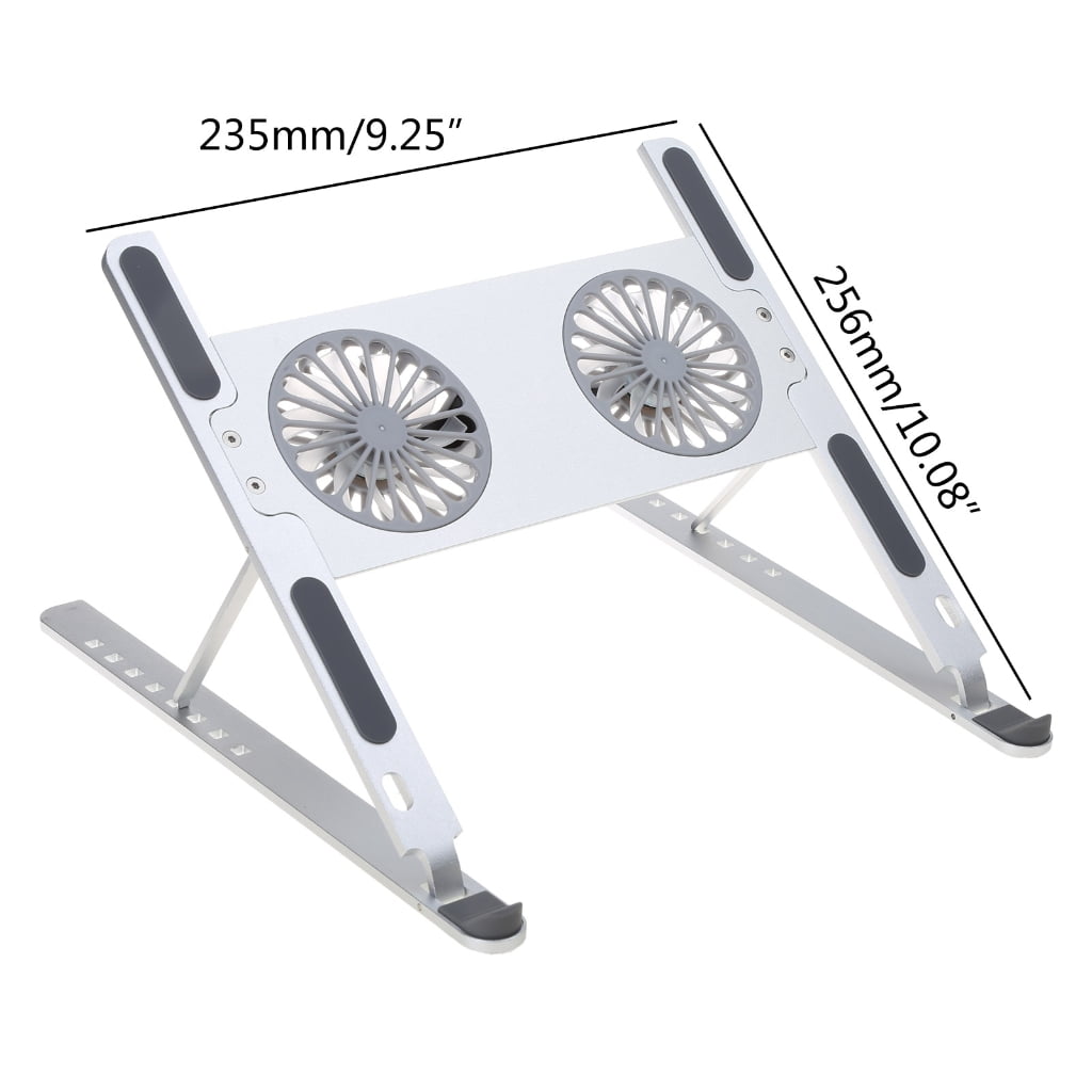 Boneruy Laptop Stand Riser with Cooling Fans Holder Foldable Bracket