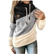 thumbnail image 1 of Sudaderas con capucha para mujer, suéter con cuello vuelto, informal, de manga larga, color block, sudaderas con capucha, suéteres, tops de otoño Fokelyi WRMH-1664-15, 1 of 5
