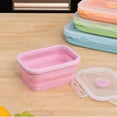 thumbnail image 5 of Foldable Silicone Lunch Box, Compact 350ml Food Container, Heat-Resistant Bento Box for Office Use, 5 of 5