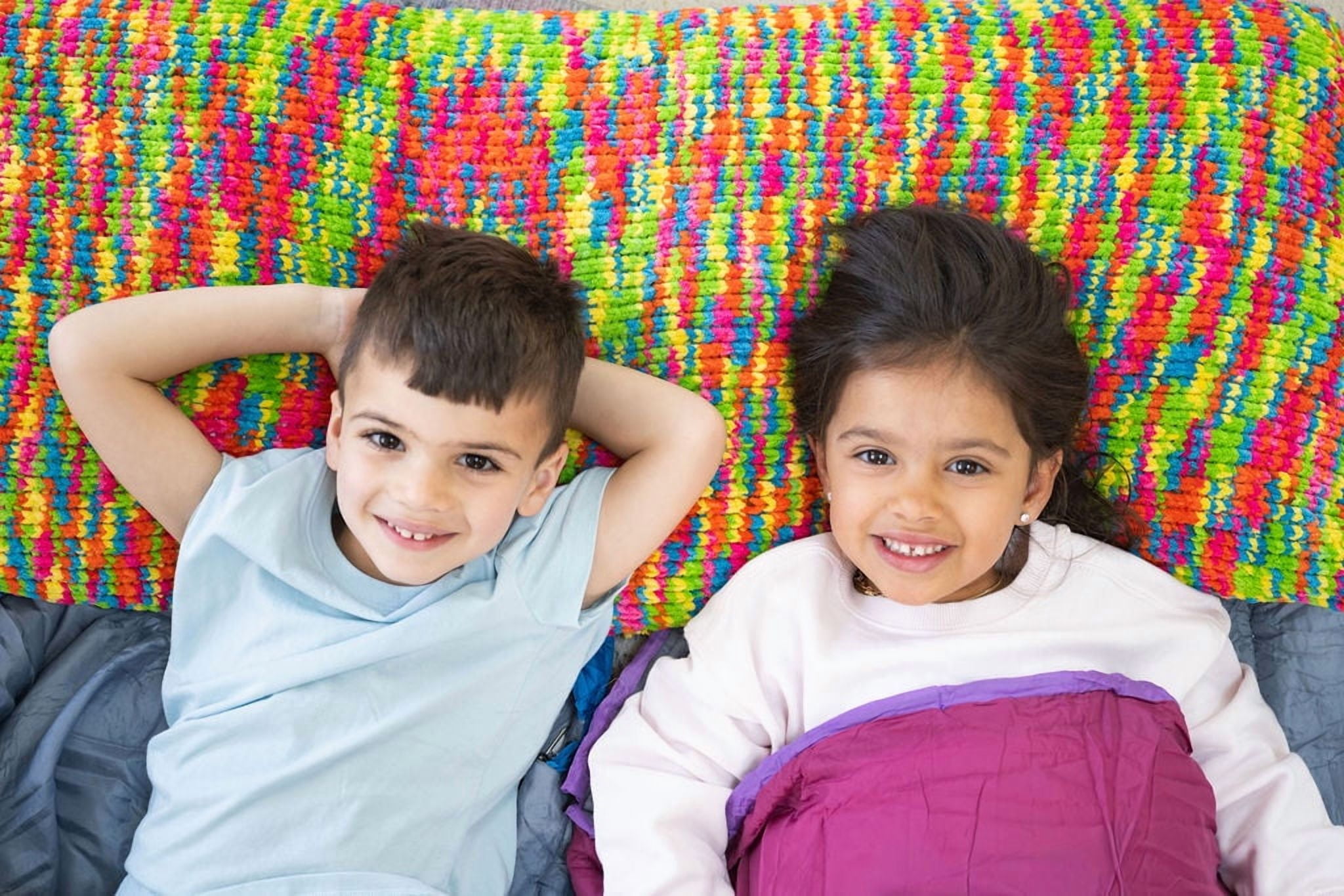 Lion Brand Yarn Cover Story: Favorite Blanket Clown Car Super Bulky Yarn Polyester Yarn 2 Pack