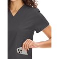 thumbnail image 4 of Set de limpieza COZYFIT, uniforme médico para mujer, gris oscuro, talla S, 4 of 8