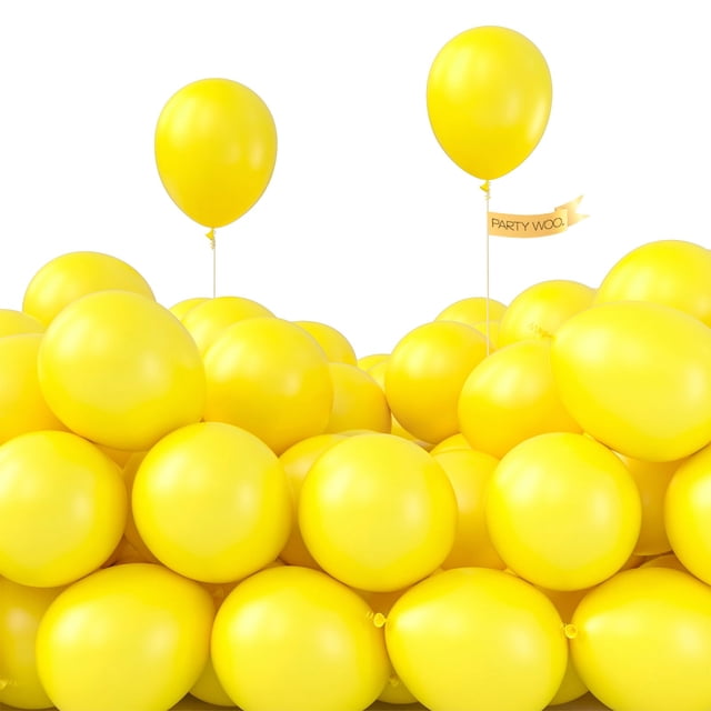 Globos de látex PartyWoo amarillos de 5 pulgadas, 50 unidades, para decoración