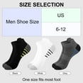 thumbnail image 3 of Smilooen 12 Pairs Mens Ankle Socks Athletic Running Men's Socks Value Pack, Black, 3 of 7