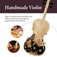 thumbnail image 5 of S-HOME Professional 4/4 Full-Size Violin Premium  Sound Lightweight Design Complete Accessories Gift for Musicians and Beginners, Wood01, 5 of 7