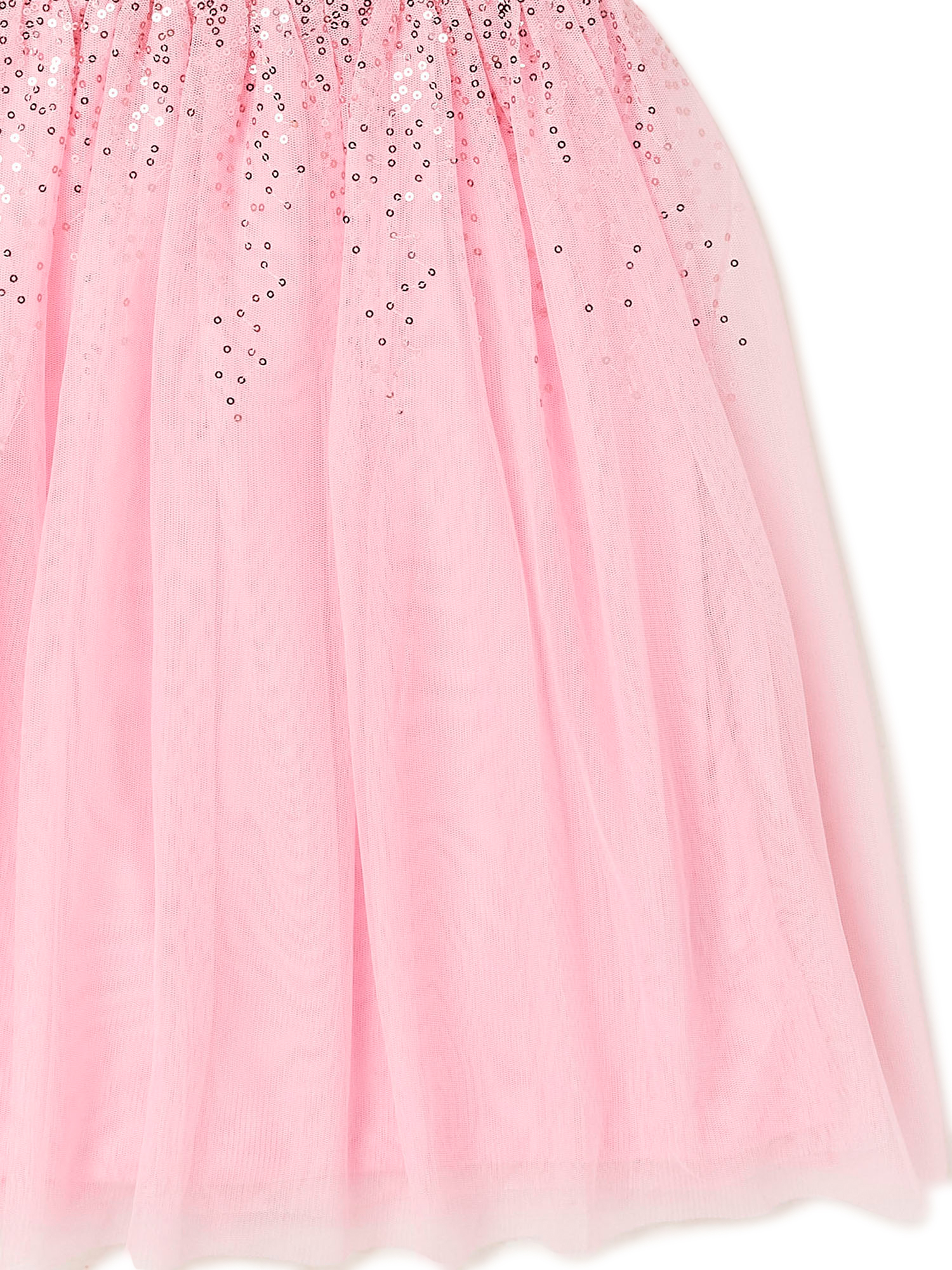 Wonder Nation Girls Sequin Tulle Dress Sizes 4-18 & Plus - image 3 of 3