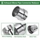 thumbnail image 4 of Rebajadora de codo de escape mandrel de 4" OD a 4.5" OD, adaptador de tubo de acero inoxidable 201, longitud de 4 pulgadas, tono plateado, 4 of 7