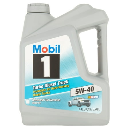 Mobil 1 5W-40 Turbo Diesel Truck Motor Oil, 1 (Best Diesel Oil Additive)