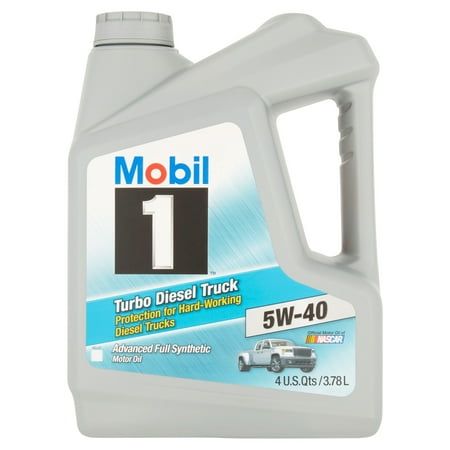 Diesel Engine Motor - Mobil 1 5W-40 Turbo Diesel Truck Motor Oil, 1 gal.