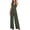 Army Green, variant on Women's Halter Neck Wide Leg Jumpsuit Sleeveless Backless Casual Elegant Long Romper