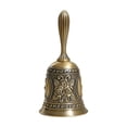 thumbnail image 1 of Labymos Multifunctional Hand Bell Call Bell Musical Instrument with Floral Pattern for Home School Church Restaurants, 1 of 6