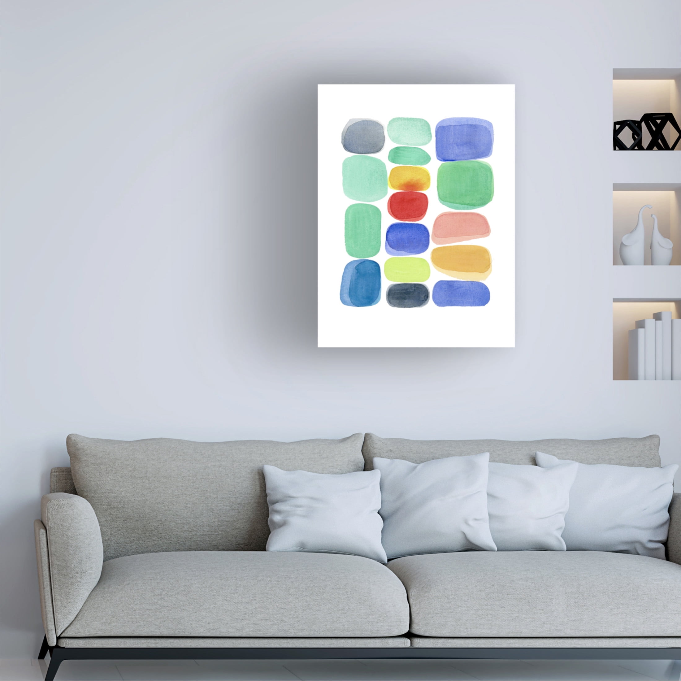 Trademark Fine Art Louise van Terheijden Color Blocks I Canvas Wall Art