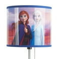 thumbnail image 2 of Disney Frozen 2 Anna and Elsa Kids Room Stick Table Lamp, Blue, Metal Base, 2 of 4
