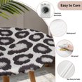 thumbnail image 3 of Leopard Printed Round Tablecloth for 45-54 Inch Tables,Fitted Table Cover with Elastic Edge,Farmhouse Vintage Animals Black Grey Waterproof Outdoor Table Cloth Protector for Patio Garden Dinner, 3 of 9