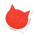 thumbnail image 2 of TABLZONE Tapis d'Alimentation pour Chat Durable Rouge Imperméable Antidérapant en PVC pour la Maison, 2 of 6