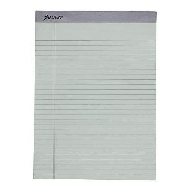  Ampad Evidence Pastel Perforated Pad, Size 8-1/2 x 11-3/4,  Assorted ( Blue, Gray, Orchid), Legal Ruling, 50 Sheets per Pad, 6 Pack  (20-602R) : Legal Ruled Writing Pads : Office Products